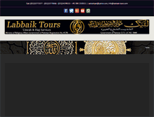 Tablet Screenshot of labbaik-tours.com